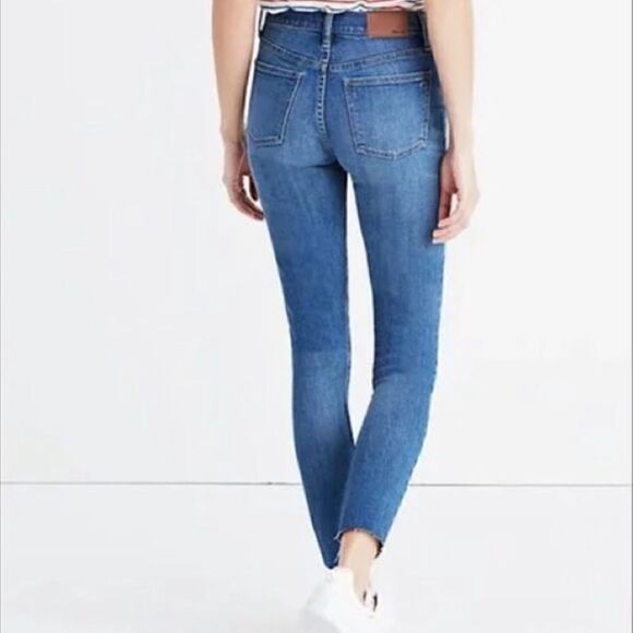 Madewell 9” High-Rise Skinny Jeans Distressed Destroyed women’s size 26 - Picture 2 of 12